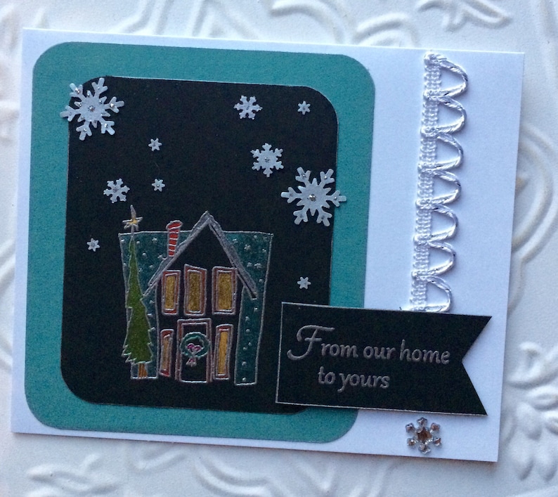 Holiday Home Christmas rubber stamp from oldislandstamps