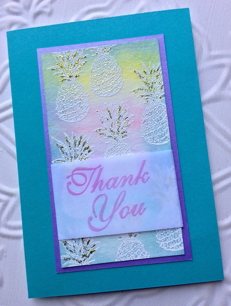 Thank You Rubber Stamp From Oldislandstamps | Etsy