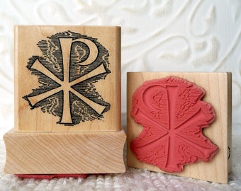 Christ Monogram rubber stamp from oldislandstamps