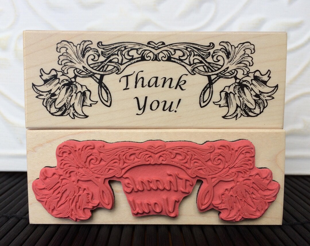 Wedding Thank You Rubber Stamp From Oldislandstamps - Etsy Canada
