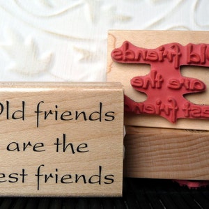 Old Friends son el sello de goma Best Friends de oldislandstamps