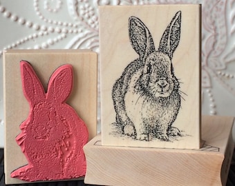 Bunny Rabbit rubber stamp from oldislandstamps