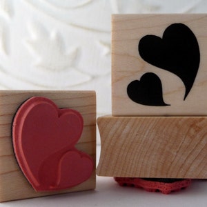 Sello de goma Floating Hearts de oldislandstamps
