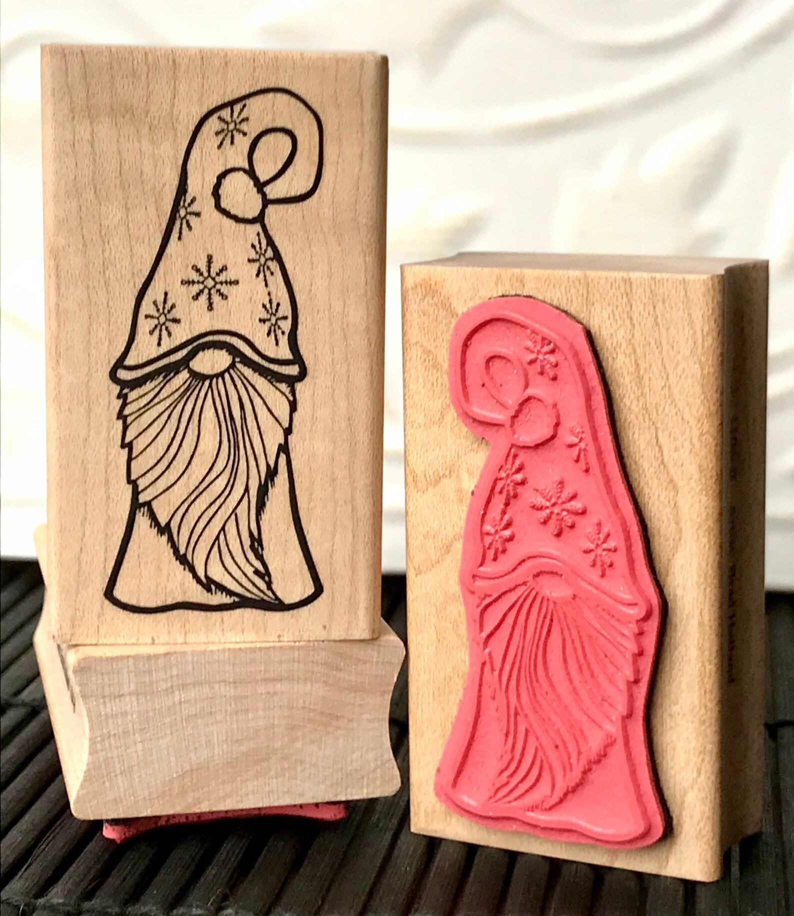 Frosty Gnome Rubber Stamp From Oldislandstamps Etsy