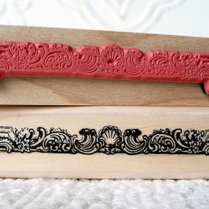 Bronte&#39;s Border rubber stamp from oldislandstamps