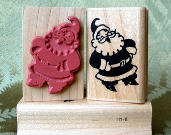 Old Fashioned Santa rubber stamp from oldislandstamps