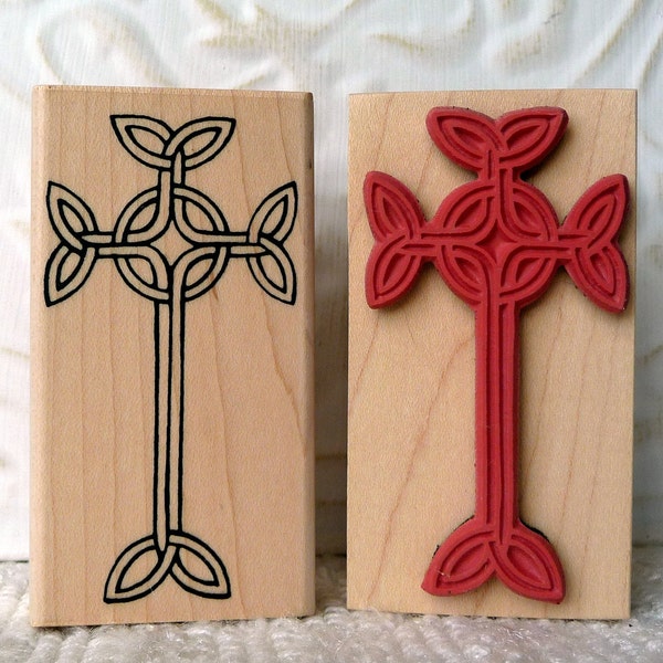 Celtic Cross rubber stamp from oldislandstamps