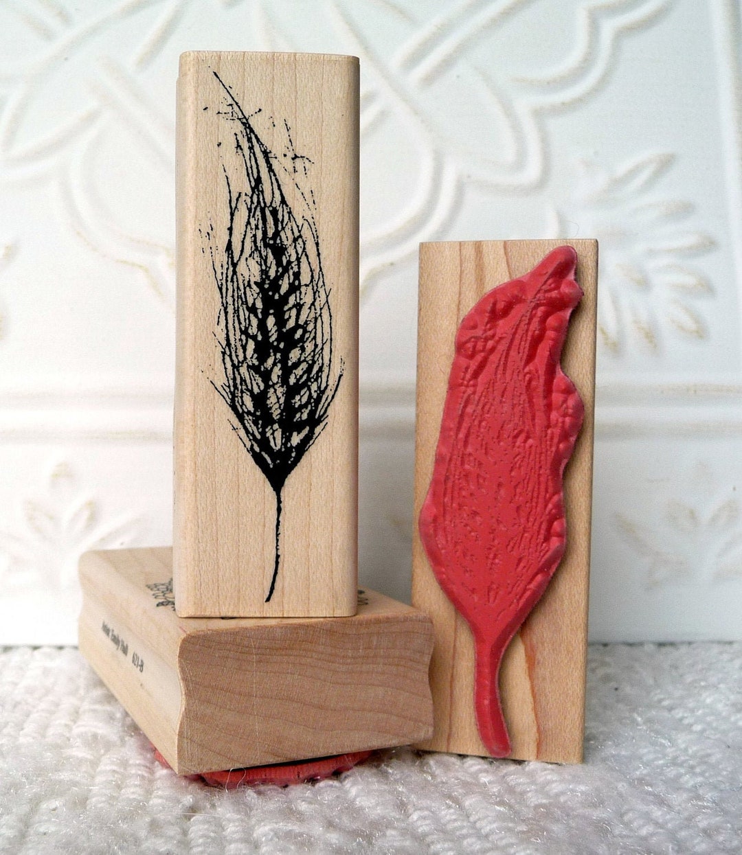 Wheat Rubber Stamp From Oldislandstamps Etsy