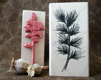 Winter Bough rubber stamp from oldislandstamps