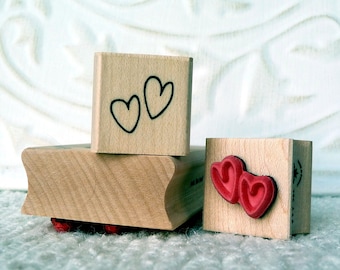 Mini Hearts rubber stamp from oldislandstamps