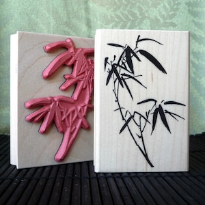 Bamboo rubber stamp from oldislandstamps