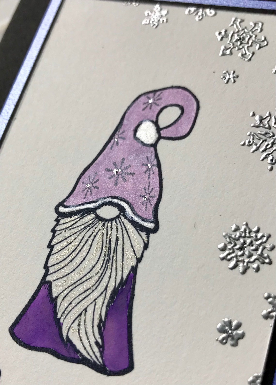 Frosty Gnome Rubber Stamp From Oldislandstamps Etsy