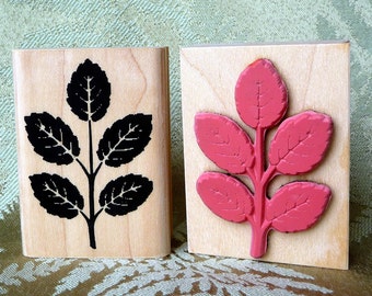 Leaves rubber stamp from oldislandstamps