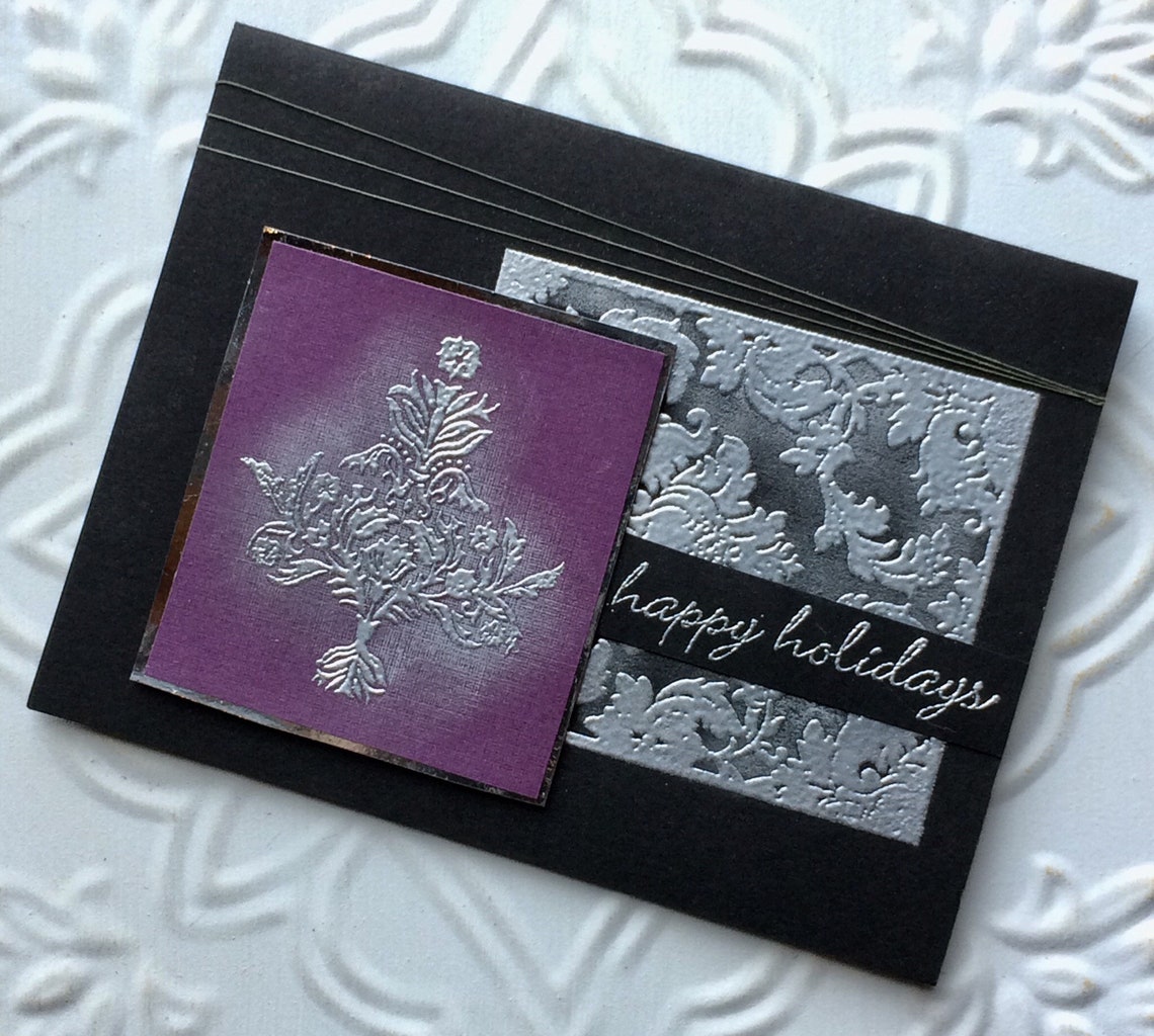 Damask Background Rubber Stamp From Oldislandstamps Etsy