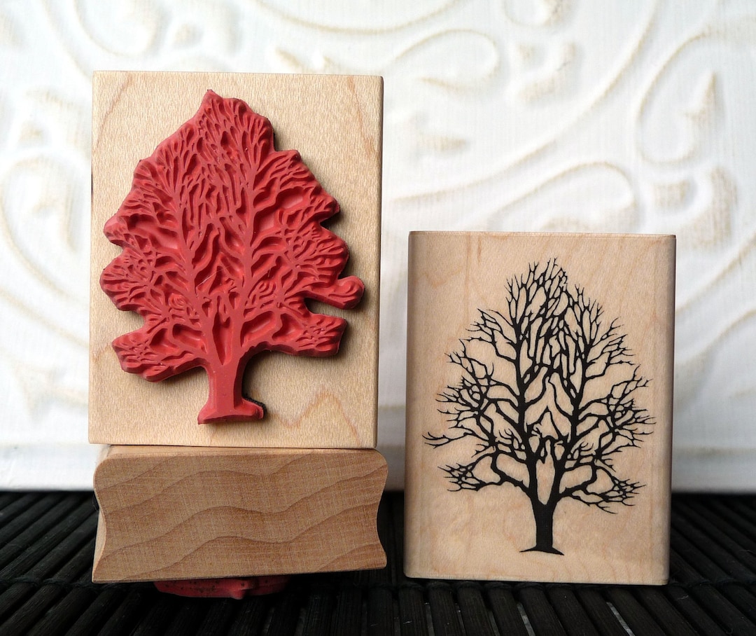 Treee Stamp Tree Rubber Stamp From Oldislandstamps - Etsy