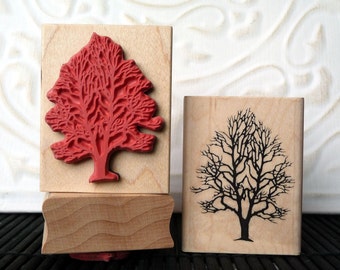 Tree rubber stamp from oldislandstamps