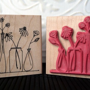 Spring Blooms rubber stamp from oldislandstamps