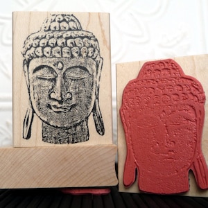 Zen Buddha rubber stamp from oldislandstamps