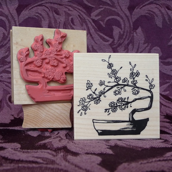 Bonsai rubber stamp from oldislandstamps