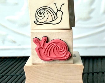 Snail rubber stamp from oldislandstamps