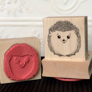 Herbert Hedgehog rubber stamp from oldislandstamps