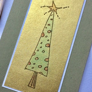 Tall Christmas Tree rubber stamp from oldislandstamps image 2