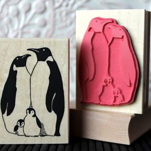 Sello de goma de la familia Penguin de oldislandstamps