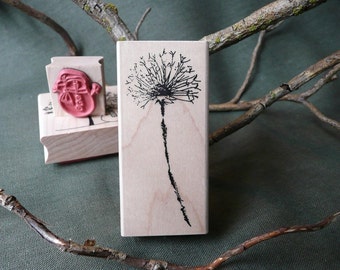 Dandelion rubber stamp from oldislandstamps