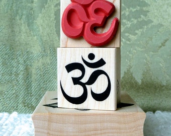 Om Symbol rubber stamp from oldislandstamps