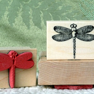Small Dragonfly rubber stamp from oldislandstamps