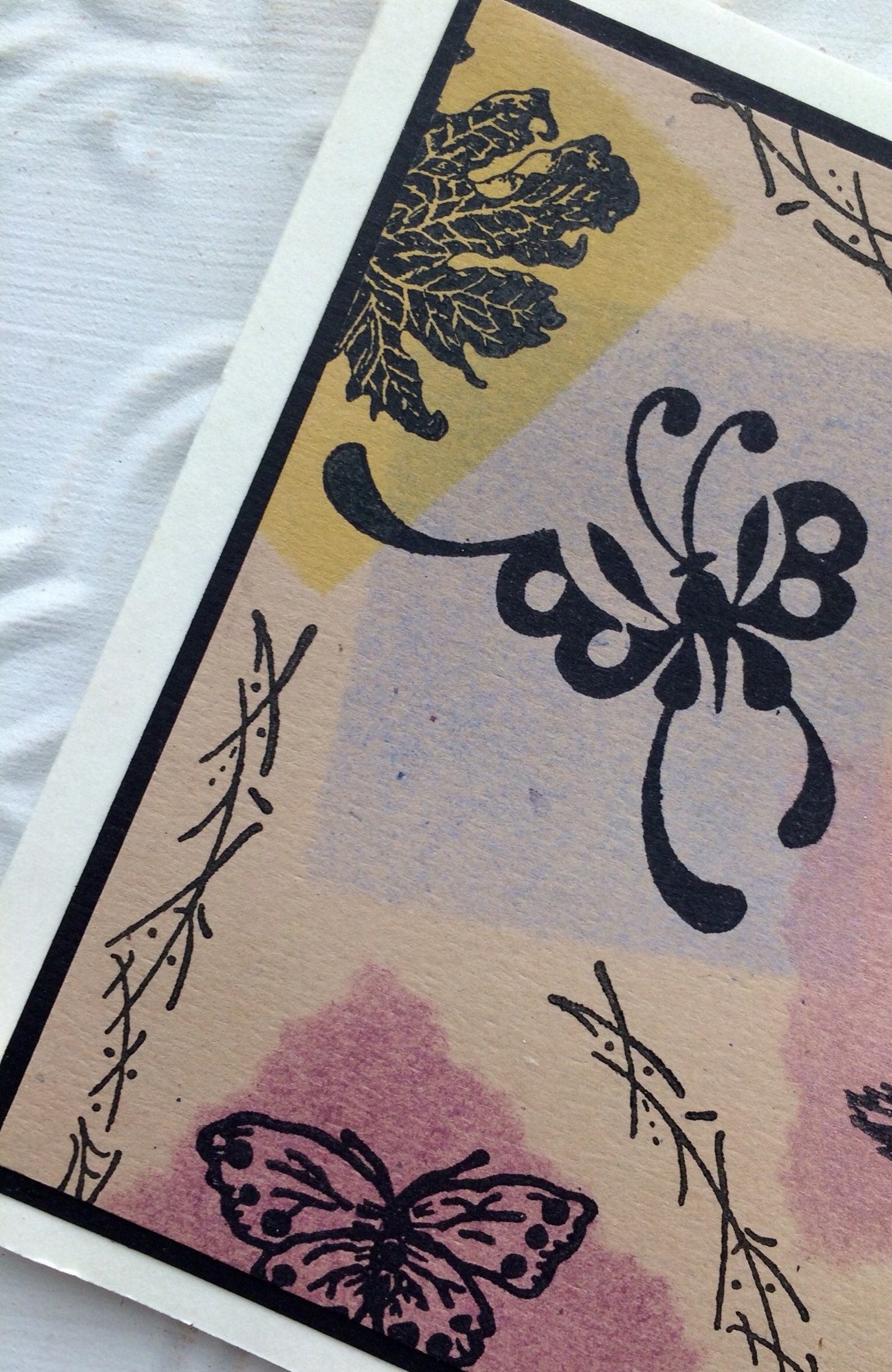 thumbnail image 2 of Stamps By Impression Butterfly Rubber Stamp - Hand-Cut, Mounted On Wood Block 2 of 12