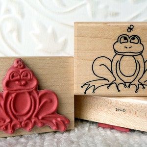 Frog rubber stamp from oldislandstamps