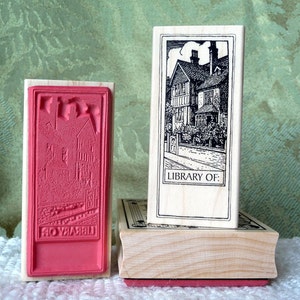 Library of, rubber stamp from oldislandstamps