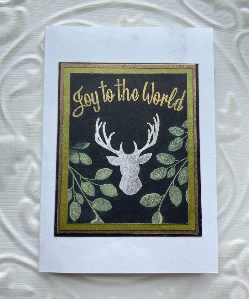 Deer antlers rubber stamp from oldislandstamps image 4