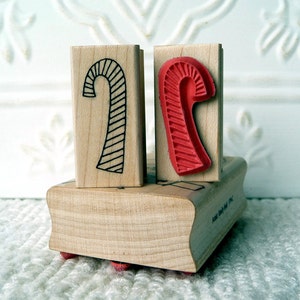 Candy Cane rubber stempel van oldislandstamps