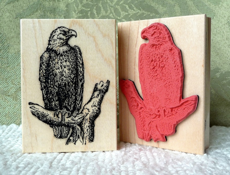 Bald Eagle rubber stamp from oldislandstamps image 1