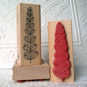 Emily's Christmas Tree rubber stamp from oldislandstamps