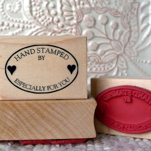 Handstamped Especially For You rubber stamp from oldislandstamps