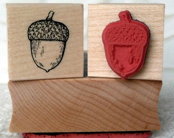 Acorn rubber stamp from oldislandstamps