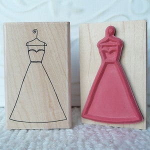 Sello de goma vestido de novia de oldislandstamps