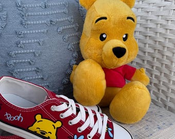 Winnie The Pooh Inspired Peek A Boo Canvas Sneakers Many Colors to Choose From FREE Shipping