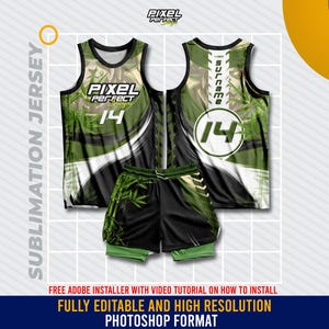 Full Sublimation Jersey | Digital Print file 1 | Editable | Sportswear