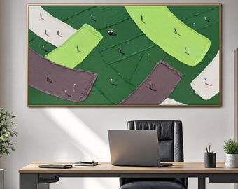 Op maat gemaakt portret van een golfkarretje, 3D-muurdecoratie met textuur, gepersonaliseerd cadeau voor golfers