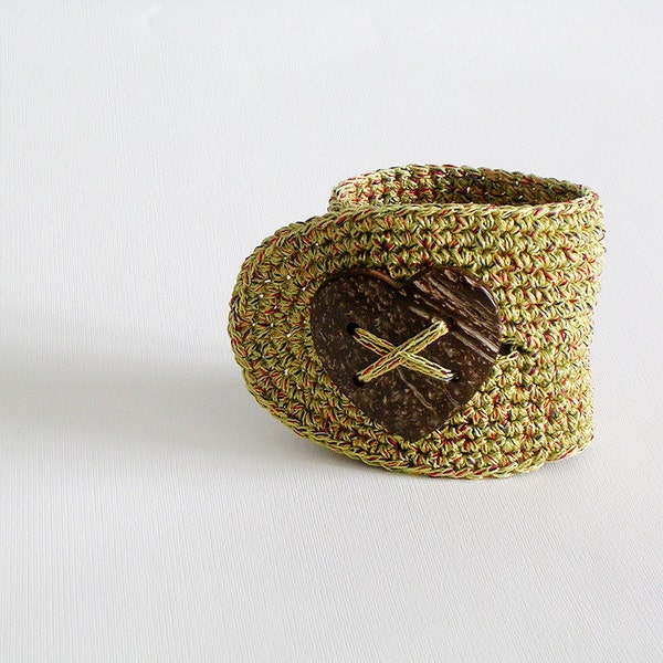 Crochet  Wrist Cuff  OOAK