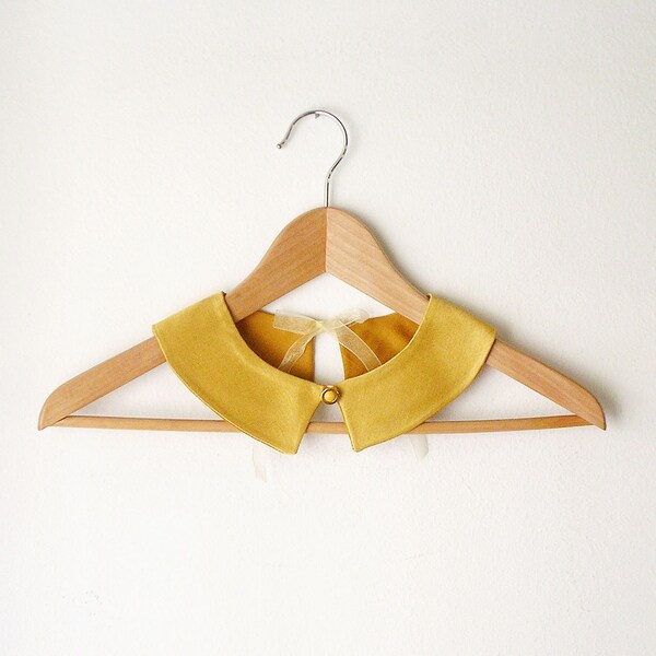 PeterPan Collar  Gold  Double Face Detachable Collar