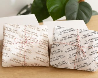 Personligt silkespapper, Anpassad logotyp/text med märkespapper, Märkt silkespapper för företagsförpackningar, Företagspresentförpackningar