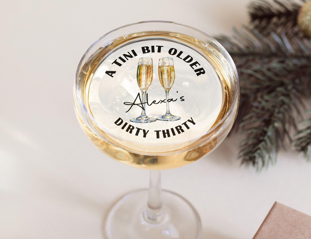 24pcs Martini Cupcake Toppers - Glitter Martini Party Decorations For Birthday, Bachelorette, Bridal Shower
