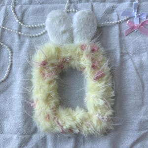 cute photocard holder,rabbit,KPOP,card sleeves,toploaders,frame,photo keychain,kpop gift