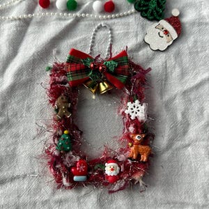 Porte-carte photo de Noël, toploaders, cadre, porte-clés mignon, déco kpop, stockage de carte photo, photo idole, cadeau kpop, cadeau de Noël fait à la main