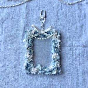 Portafoto blu, KPOP, custodie per foto, toploader, cornice, portachiavi con foto, portachiavi KPOP, regalo KPOP